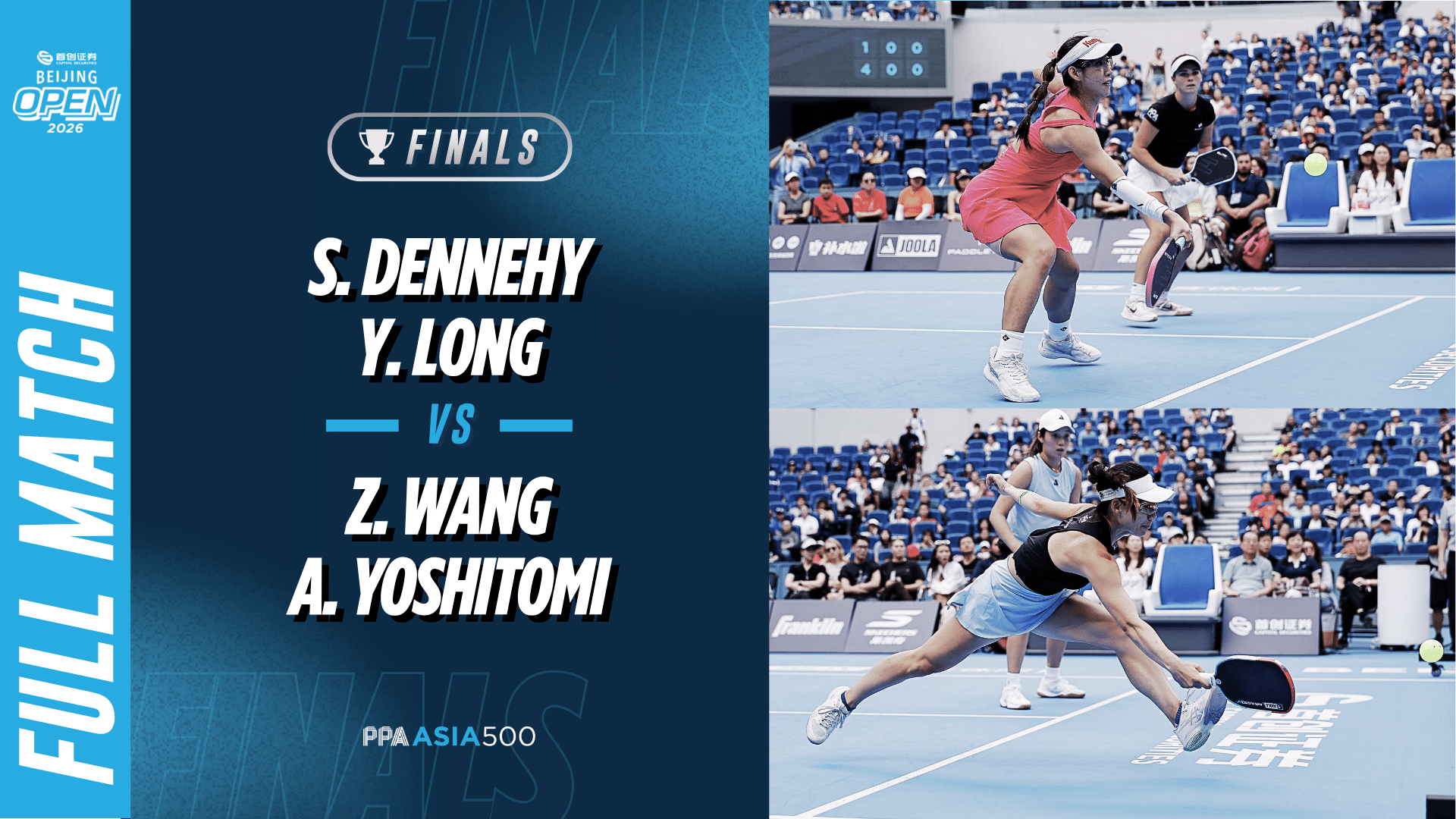  Yoshitomi/Wang vs Dennehy/Long - Women's Doubles | Capital Securities Beijing Open 2026