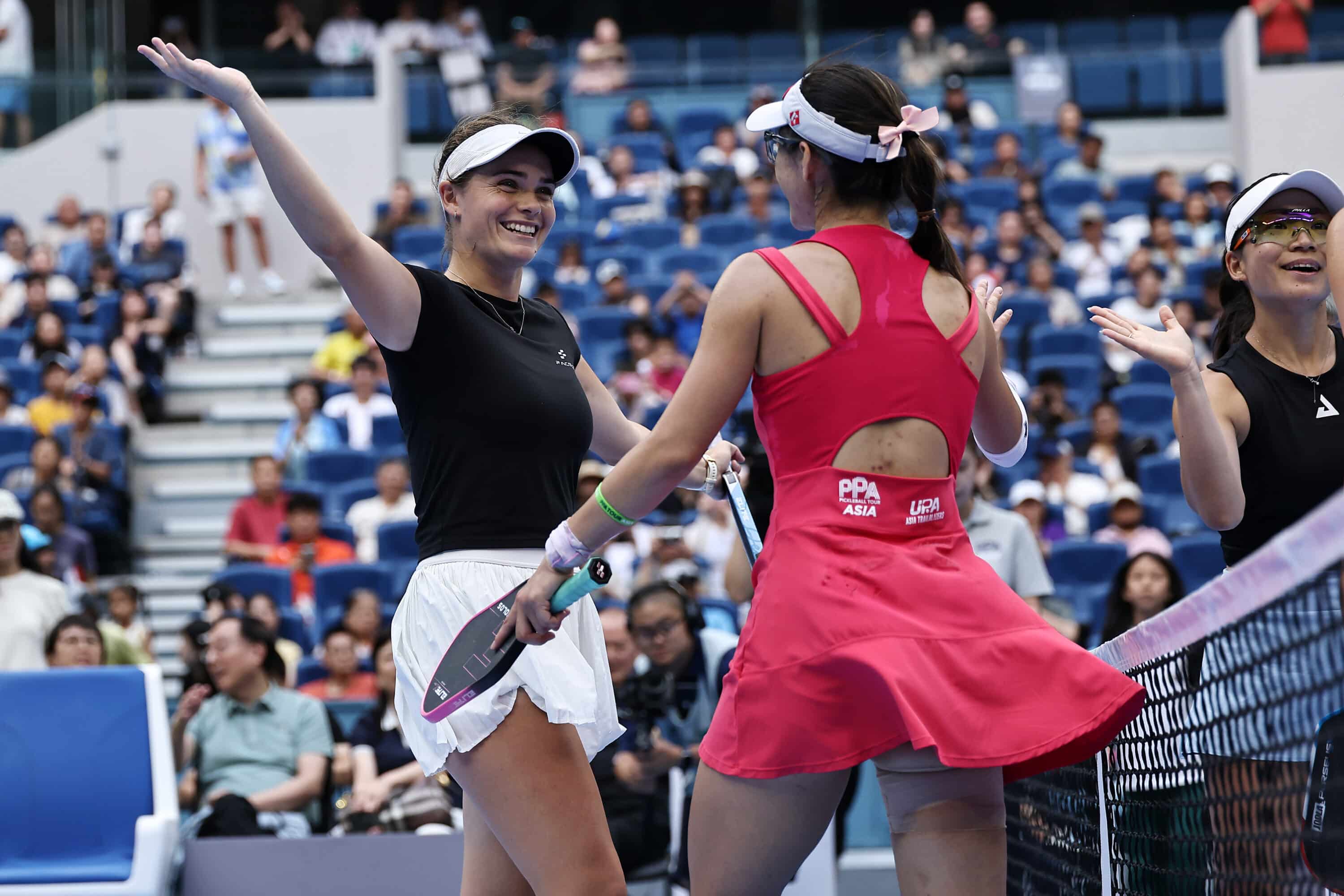 Sahra Dennehy and Long Yufei at the PPA Tour Asia Beijing Open 2026
